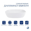 Комплект Qtap Cardinal: Раковина накладна 600x380x140 мм, White, овальна + Донний клапан Pop-up PU02 — фото 3