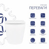 Унітаз підвісний Qtap Scorpio безободковий Ultra Quiet з сидінням Soft-close QT14332380ASW — фото 3