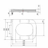 Qtap Сиденье для унитаза (Tern 490) 435x344x50 мм, Matt Black, с микролифтом, Slim Duroplast, Quick Release QTSC179MB47354 — фото 2
