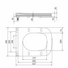 Сиденье для унитаза Qtap Tern 420х340х35 мм, Matt Black, с микролифтом, Slim Duroplast, Quick Release QT99HY2322MB — фото 2