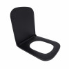 Сиденье для унитаза Qtap Tern 420х340х35 мм, Matt Black, с микролифтом, Slim Duroplast, Quick Release QT99HY2322MB — фото 3