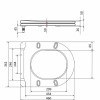 Qtap Сиденье для унитаза (Robin 660, Scorpio 520,660) 460x362x50 мм, Matt Black, с микролифтом, Slim Duroplast, Quick Release QTSC179MB47352 — фото 2