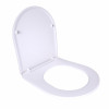 Сидіння для унітаза (Grand) 425х363х30 мм, White, з мікроліфтом Slim Duroplast, Quick Relase Qtap — фото 3