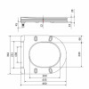 Qtap Сиденье для унитаза напольного (Grand) 560×363×30 мм, White, с микролифтом, Slim Duroplast, Quick Release QT26228301W3 — фото 2