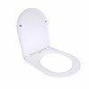 Qtap Сиденье для унитаза напольного (Grand) 560×363×30 мм, White, с микролифтом, Slim Duroplast, Quick Release QT26228301W3 — фото 3