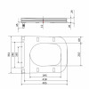 Qtap Сиденье для унитаза напольного (Aries) 445×360×30 мм, White, с микролифтом, Slim Duroplast, Quick Release QT03228302W3 — фото 2
