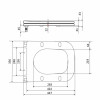 Qtap Сиденье для унитаза (Gemini) 435x357x37 мм, Matt Black, с микролифтом, Slim Duroplast, Quick Release QT99HY2312MB — фото 2