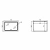 Дзеркало Qtap Mideya (DC-F613) 700х500 з LED-підсвічуванням Touch, з антизапотіванням, димером QT2078NCF7050W — фото 2