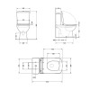 Унитаз напольный Qtap Crow Eco безободковый с сиденьем Soft-close QTCRO27W48750 — фото 2