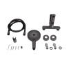 Смеситель для ванны Qtap Slavonice (c душевым гарнитуром) QTSLV259GMB48035 Gunmetal Black PVD — фото 7