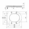 Сидіння для унітаза Qtap (Robin 490,610, Scorpio 490) з мікроліфтом Slim QTSC179W48675 — фото 2