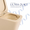 Унітаз підвісний Tern Ultra Quiet 490×365×325 мм, Beige, з сидінням Slim Duroplast / Soft-close / Quick Release QT17332303ASSB Qtap — фото 5