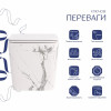 Унітаз підвісний Tern Ultra Quiet 490×365×325 мм, Marble, з сидінням Slim Duroplast / Soft-close / Quick Release QT17332303ASMR Qtap — фото 3