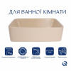 Раковина накладна Qtap Tern 480x370x135 мм, Beige, прямокутна, з донним клапаном QT17116069SB — фото 3
