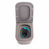 Унітаз підвісний Tern Ultra Quiet 490×365×325 мм, Stone Grey, з сидінням Slim Duroplast / Soft-close / Quick Release QT17332303ASSG Qtap — фото 6