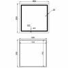Зеркало Qtap Mideya (MI1) 800x800 с LED-подсветкой Touch, с антизапотеванием, диммером, рег. яркости QT2078NCF808048477 — фото 2