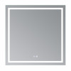Зеркало Qtap Mideya (MI1) 800x800 с LED-подсветкой Touch, с антизапотеванием, диммером, рег. яркости QT2078NCF808048477 — фото 3