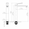 Змішувач для раковини високий Qtap Capricorn, Chrome (k26) QTCAP1060H102C48220 — фото 2