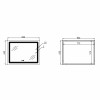 Зеркало Qtap Cardinal (CA2) 800х600 с LED-подсветкой Touch, с антизапотеванием, с диммером, рег. темп. цвета (3000-6500K) QT0478C806048457 — фото 2