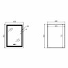 Зеркало Qtap Cardinal (CA2) 600х800 с LED-подсветкой Touch, с антизапотеванием, с диммером, рег. темп. цвета (3000-6500K) QT0478C608048453 — фото 2